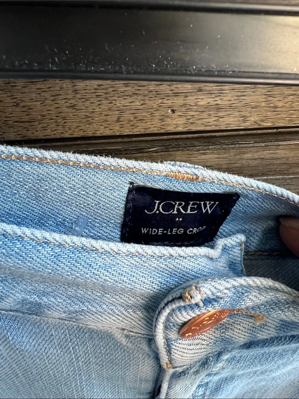 J. Crew Light Blue Wide-Leg Jeans